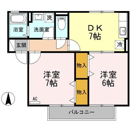 セジュール明神の物件間取画像